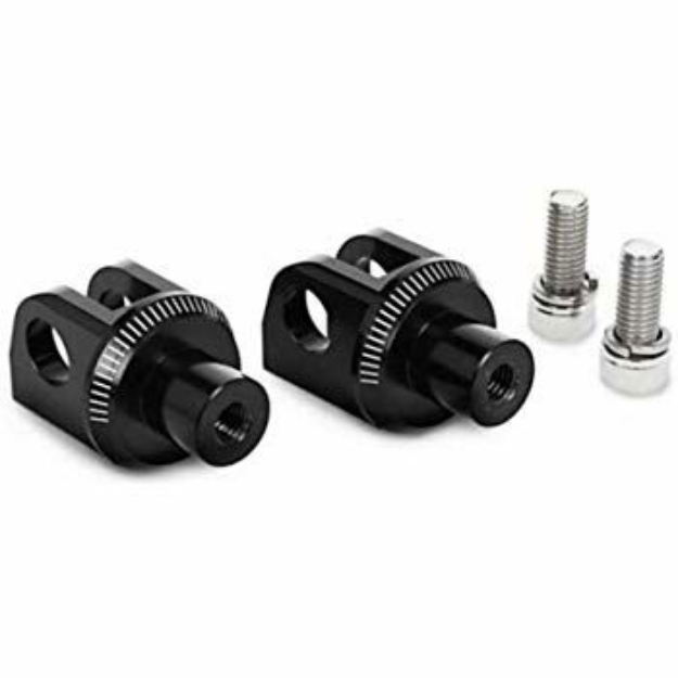 Afbeeldingen van Voetsteunadapters achterzijde van Puig voor Yamaha R6 en R1