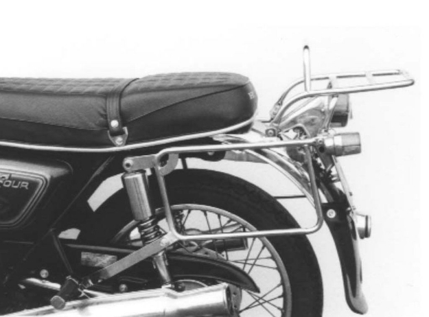 Afbeeldingen van Kofferrek chroom Hepco & Becker Honda CB350/400F