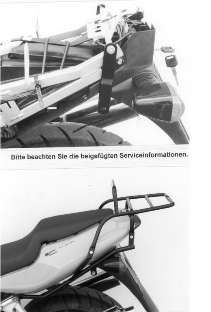 Afbeeldingen van Topdrager zwart Hepco & Becker Honda VTR1000F