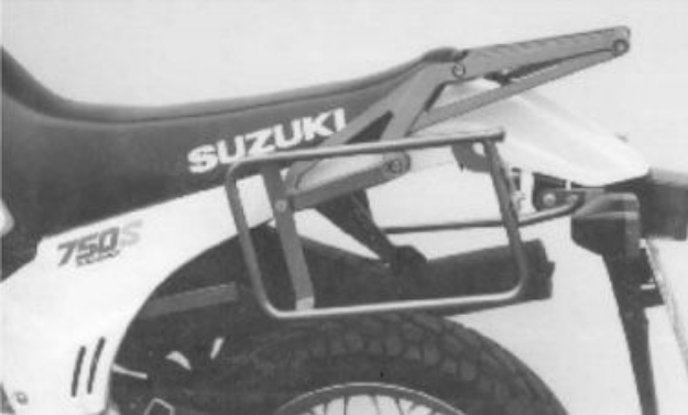 Afbeeldingen van Kofferrek zwart Hepco & Becker Suzuki DR750 '88-