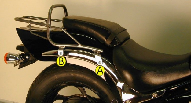 Afbeeldingen van Topdrager chroom Hepco&Becker Suzuki M800 '05-'09