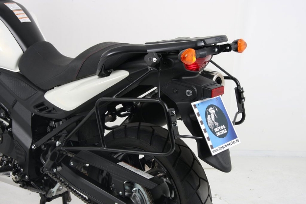 Afbeeldingen van Kofferrek zwart Lock-it Hepco&Becker Suzuki DL650 '12-16