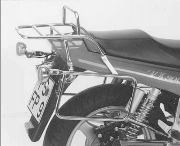 Afbeeldingen van Kofferrek chroom Hepco & Becker Suzuki VX800