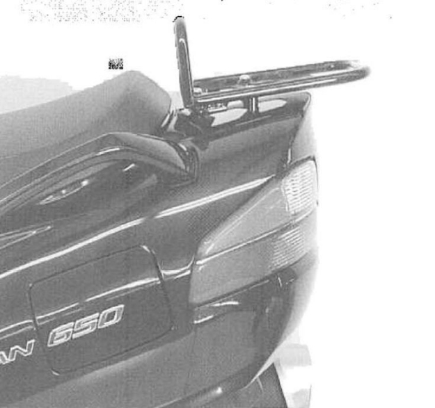 Afbeeldingen van Topdrager zwart Hepco & Becker Suzuki AN650 '02-