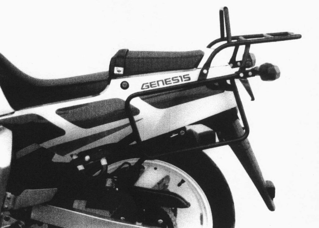 Afbeeldingen van Kofferrek zwart Hepco&Becker Yamaha FZR600 '89-'90