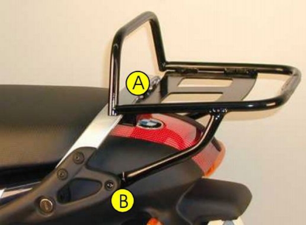 Afbeeldingen van Topdrager zwart Hepco & Becker BMW K1200RS / K1200GT '03-'05