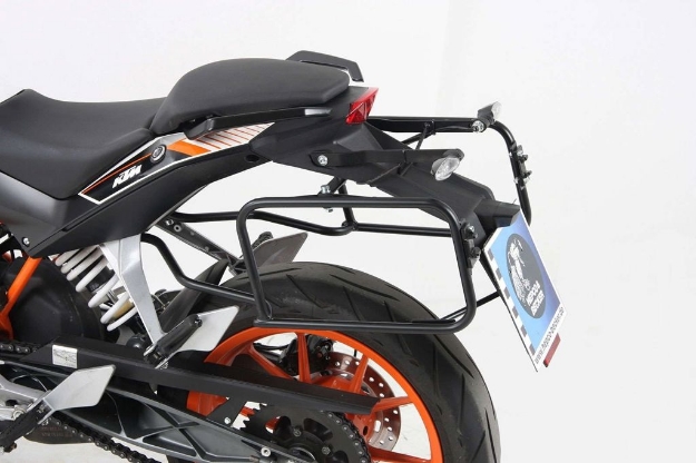 Afbeeldingen van Kofferrek zwart Hepco & Becker KTM 125 Duke '11-'16/ Duke 200 '12-'16