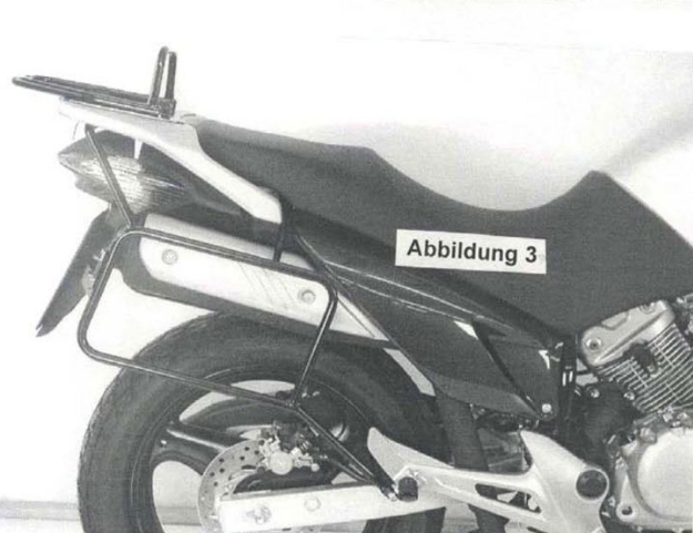 Afbeeldingen van Kofferrek zwart Hepco & Becker Honda XL125V '06-