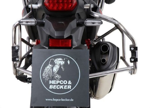Afbeeldingen van Kofferrek Cutout RVS Hepco&Becker Honda CRF 1100 L Africa Twin '19-