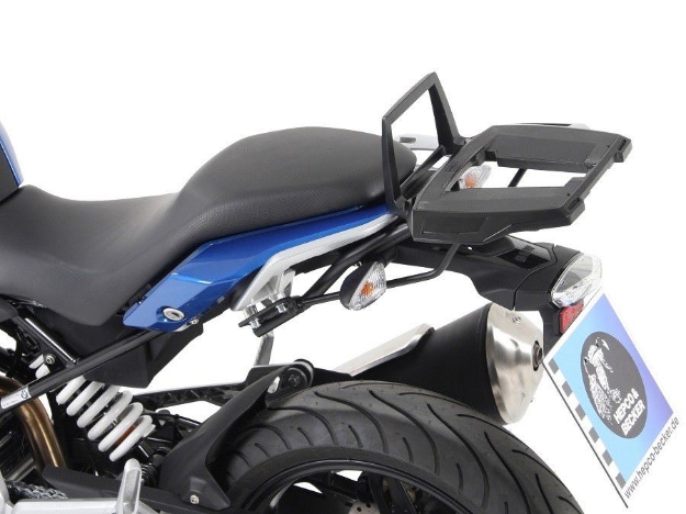 Afbeeldingen van Topdrager Alurack zwart Hepco&Becker BMW G310R '16-
