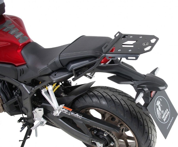 Afbeeldingen van Topdrager zwart minirack Hepco&Becker Honda CB650R '19-'20