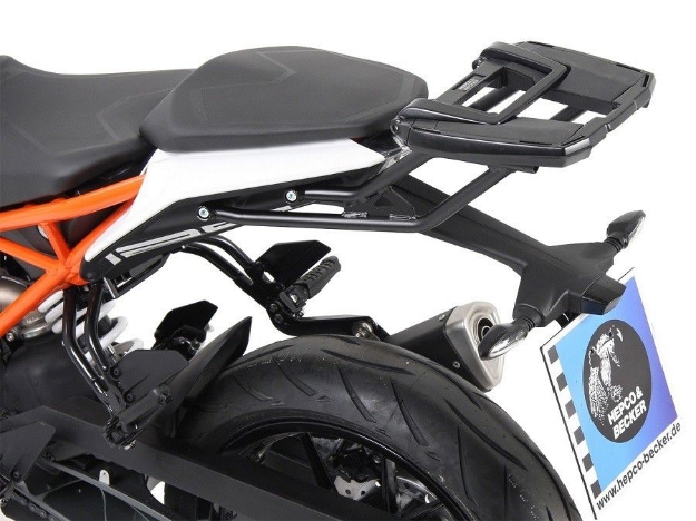Afbeeldingen van Topdrager zwart Easyrack Hepco&Becker KTM 125 Duke '17-