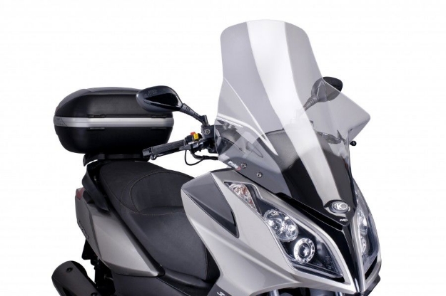 Afbeeldingen van Vervangingsruit V-Tech Line Touring Kymco Superdink 125i/300i '09-/ Downtown 125i/300i '09-/ X-Town 125/300 '16-/ Gran dink 125/300 '16- transparant