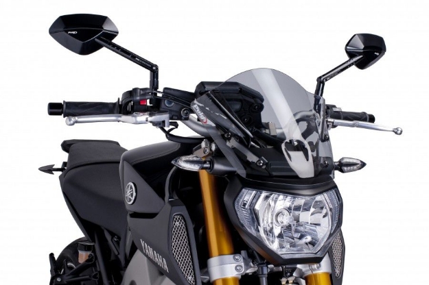 Afbeeldingen van Vervangingsruit naked bike Sport Puig Yamaha MT-09 '14-'16-transparant
