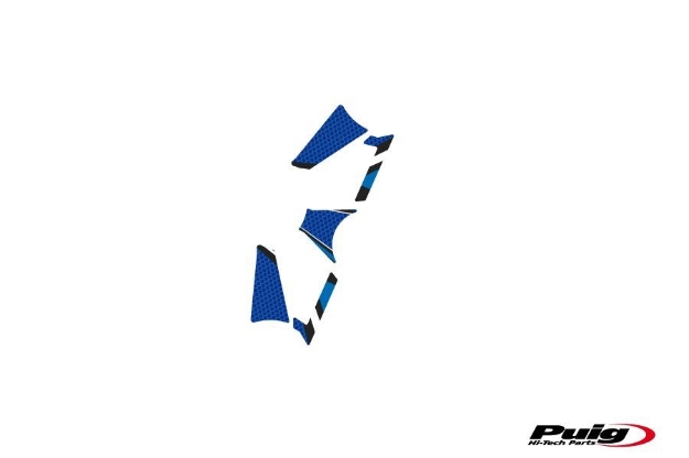 Afbeeldingen van Kroonplaatcover model Radikal voor Triumph Daytona 675/R '13--Blauw