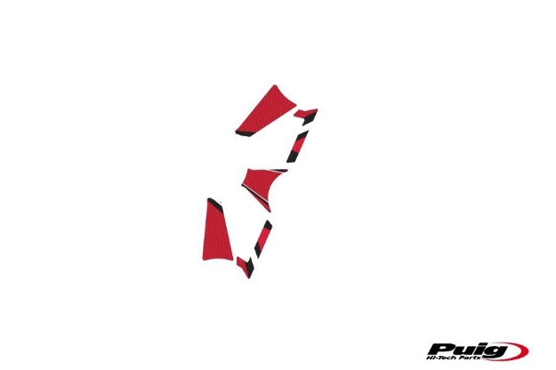 Afbeeldingen van Kroonplaatcover model Radikal voor Triumph Daytona 675/R '13--Rood