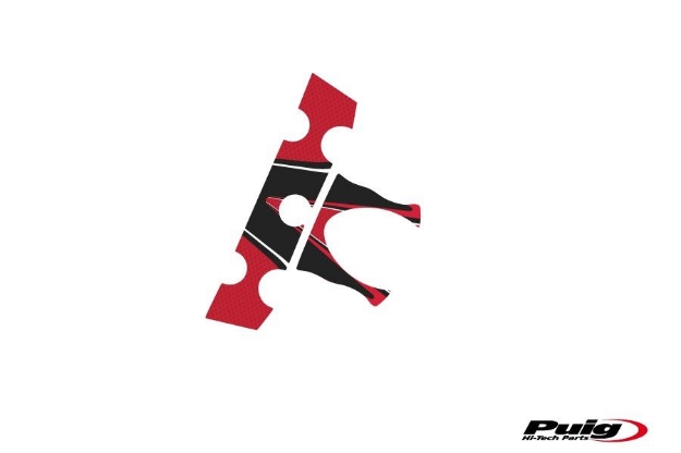 Afbeeldingen van Kroonplaatcover model Radikal voor Yamaha FZ6 S2/ FZ6 Fazer S2-Rood