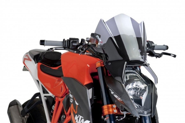 Afbeeldingen van Vervangingsruit Puig naked bike KTM 1290 SUPERDUKE '14-16 -transparant