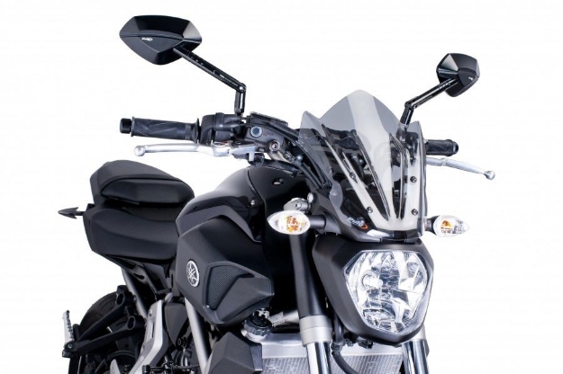Afbeeldingen van Vervangingsruit naked bike Sport Puig Yamaha MT-07 2014--transparant