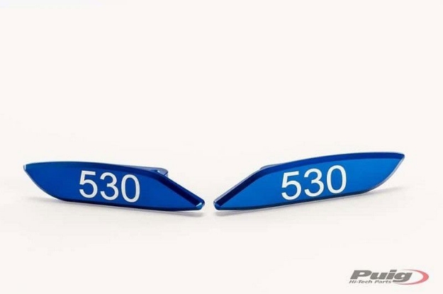 Afbeeldingen van Spiegelafdekplaatjes Puig Yamaha T-Max 530 '12- Blauw