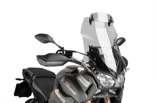 Afbeeldingen van Vervangingsruit touring met opzetruitje licht getint Puig Yamaha XT1200 Tenere '14-