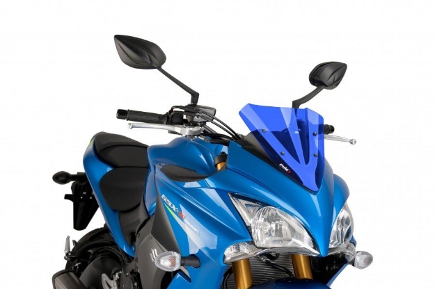 Afbeeldingen van Vervangingsruit Puig Jetstream Suzuki GSX-S1000F '15--blauw