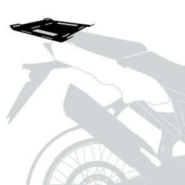 Afbeeldingen van Topdragerverbreder zwart Hepco&Becker Triumph Tiger 900 Rally / GT / PRO '20-