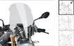 Afbeeldingen van Vervangingsruit naked bike model touring Puig (zonder orig. ruit) BMW R1200R '15-'18