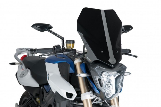 Afbeeldingen van Vervangingsruit naked bike TOUR Puig BMW F800R '15--zwart