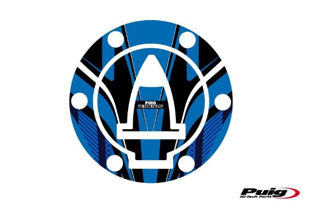 Afbeeldingen van Tankdopcover Radikal Puig voor diverse Ducati Multistrada modellen-Blauw