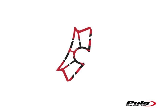 Afbeeldingen van Kroonplaatcover model Radikal voor Yamaha YZF-R3 '15--Rood