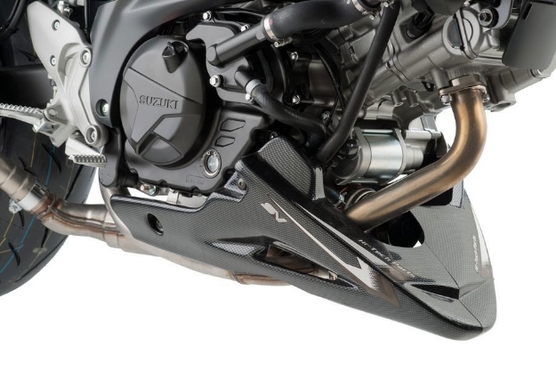 Afbeeldingen van Motorspoiler S-line Puig Carbon look Suzuki SV650 '16-