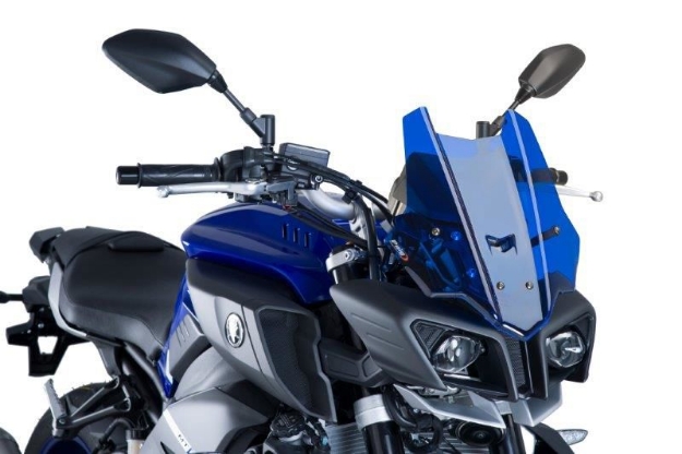 Afbeeldingen van Vervangingsruit naked bike Puig Yamaha MT-10 2016- blauw