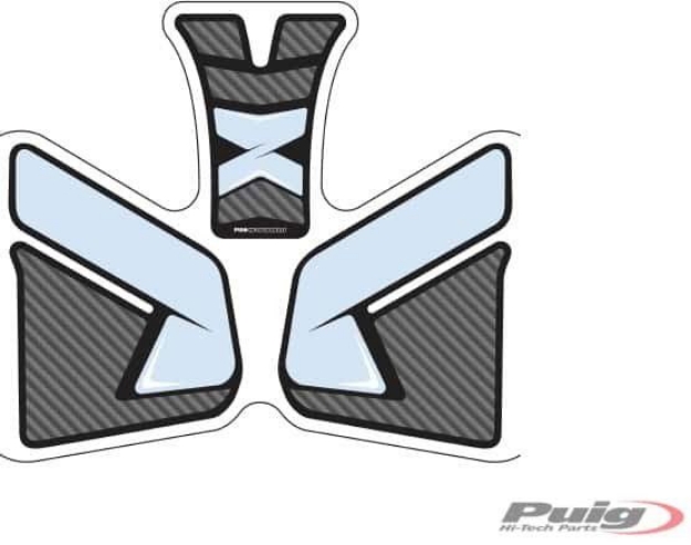 Afbeeldingen van Tankprotectieset 3-delig Puig Kawasaki Z650 '17-