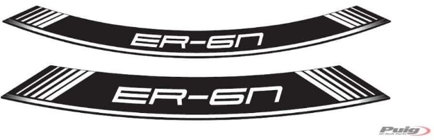 Afbeeldingen van Velglint Puig met logo Kawasaki ER6