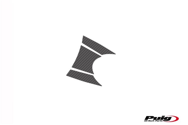 Afbeeldingen van Kroonplaatcover model X-TREME Puig voor Kawasaki Ninja 650 / Z650 '17-'18