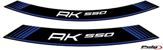 Afbeeldingen van Velglint Puig met logo Kymco AK550 '17--Blauw