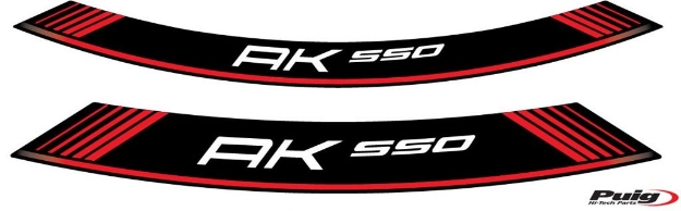 Afbeeldingen van Velglint Puig met logo Kymco AK550 '17--Rood