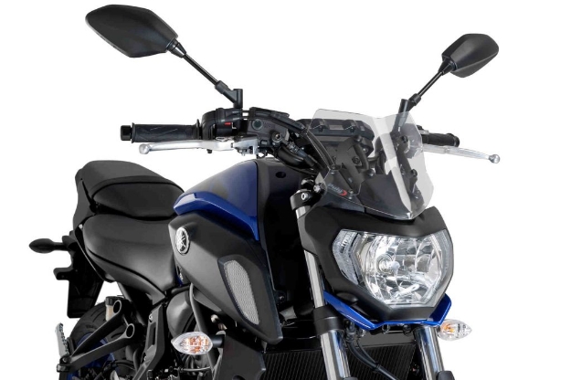Afbeeldingen van Vervangingsruit naked bike Sport Puig Yamaha MT-07 '18--transparant