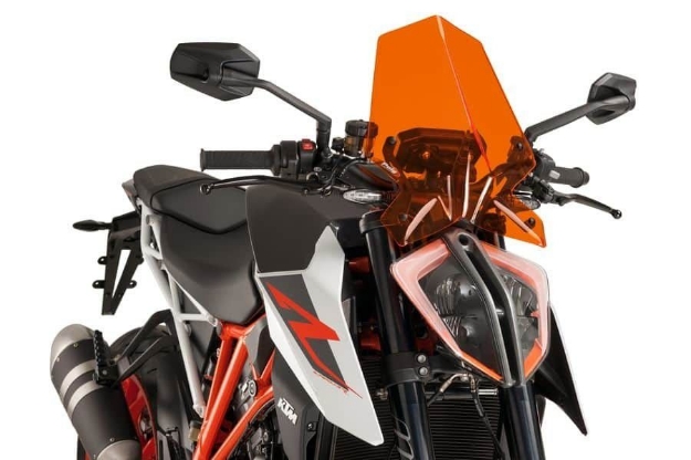 Afbeeldingen van Vervangingsruit naked bike Sport Puig KTM Superduke 1290 R '17--oranje