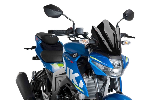 Afbeeldingen van Vervangingsruit naked bike Sport Puig Suzuki GSX-S125 '17--zwart