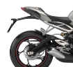 Afbeeldingen van Achterspatbord verlenger mat zwart voor het originele spatbord diverse Triumph Street Triple modellen