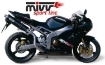 Afbeeldingen van MIVV Oval Classic carbon demper High up (small) Kawasaki ZX6-R '03-'04