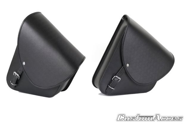 Afbeeldingen van Barcelona zadeltassen zwart Custom Acces - 10 ltr