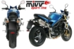 Afbeeldingen van MIVV Oval Classic titanium demperset (big) Triumph Speed Triple 1050 '05-'06
