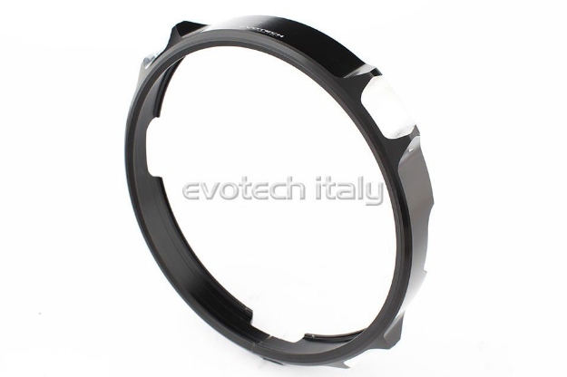 Afbeeldingen van Headlight trim zwart Evotech Ducati Scrambler