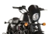 Afbeeldingen van Stuurkuipje zwart model semi-closed met ruitje Custom Access Harley Davidson Sportster 883 IRON '18-