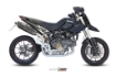 Afbeeldingen van MIVV Suono Steel Black RVS demper Ducati Hypermotard 1100 '07-