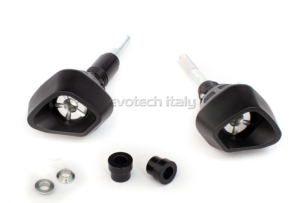 Afbeeldingen van Sliders Evotech Anti-Shock zilver Yamaha YZF-R6 '17-