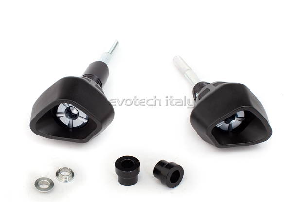 Afbeeldingen van Sliders Evotech Anti-Shock titanium Yamaha YZF-R6 '17-